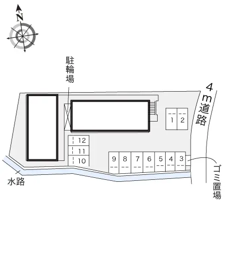 ★手数料０円★岸和田市下池田町　月極駐車場（LP）